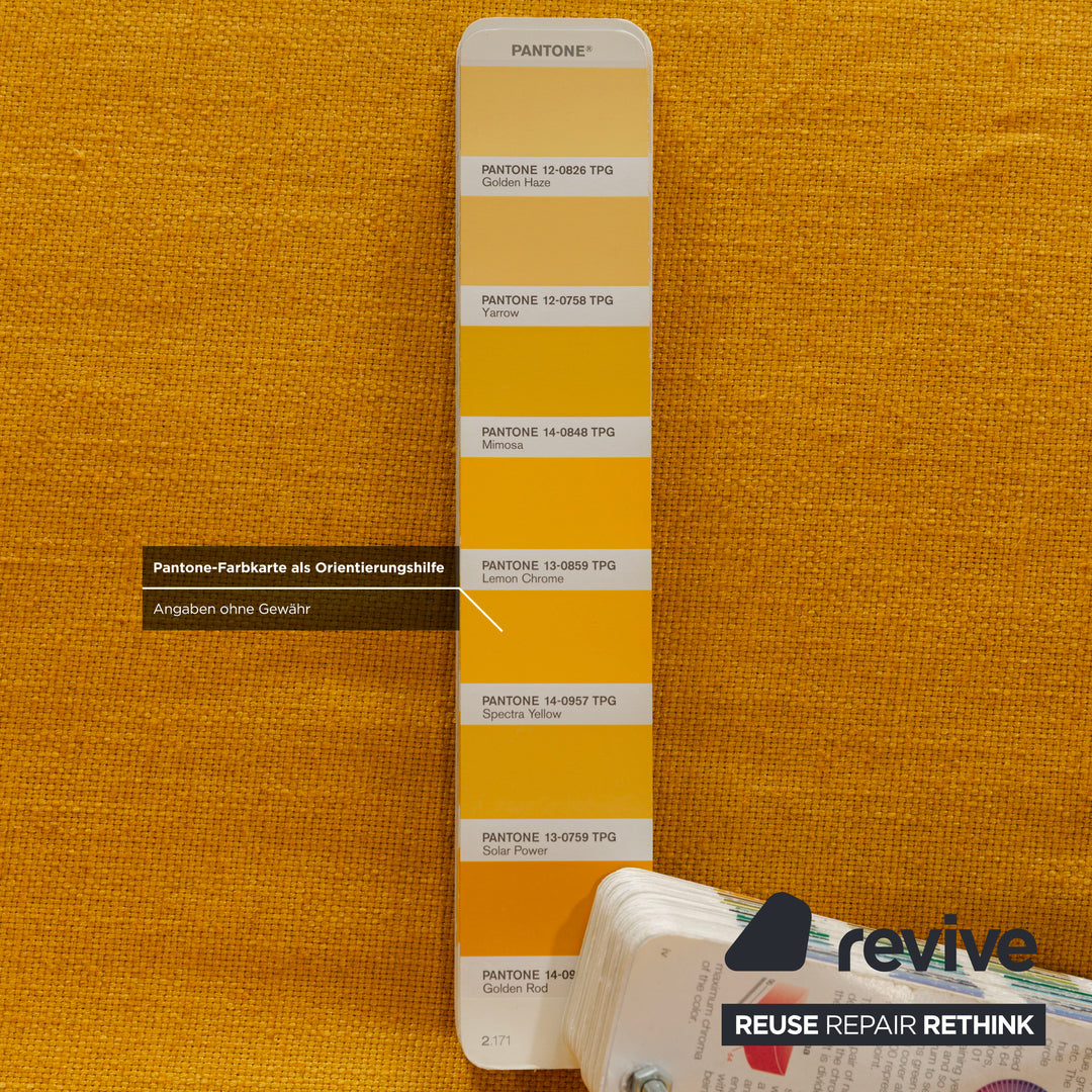 Ligne Roset Multy trois places jaune avec accoudoirs et fonction veille manuelle
