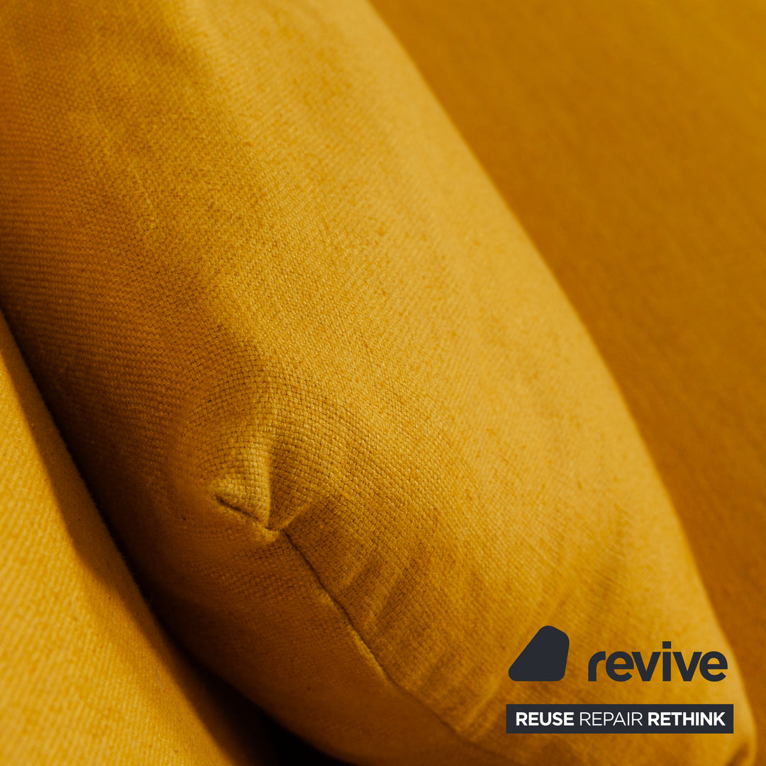 Ligne Roset Multy three-seater yellow including armrests manual sleep function