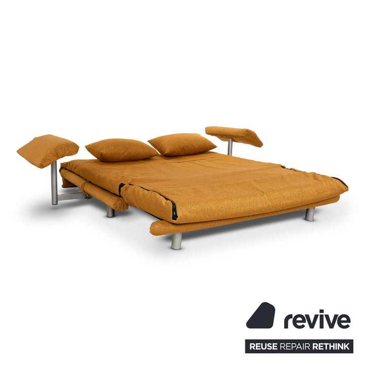 ligne roset Multy 3 places jaune avec accoudoirs canapé-lit canapé-lit