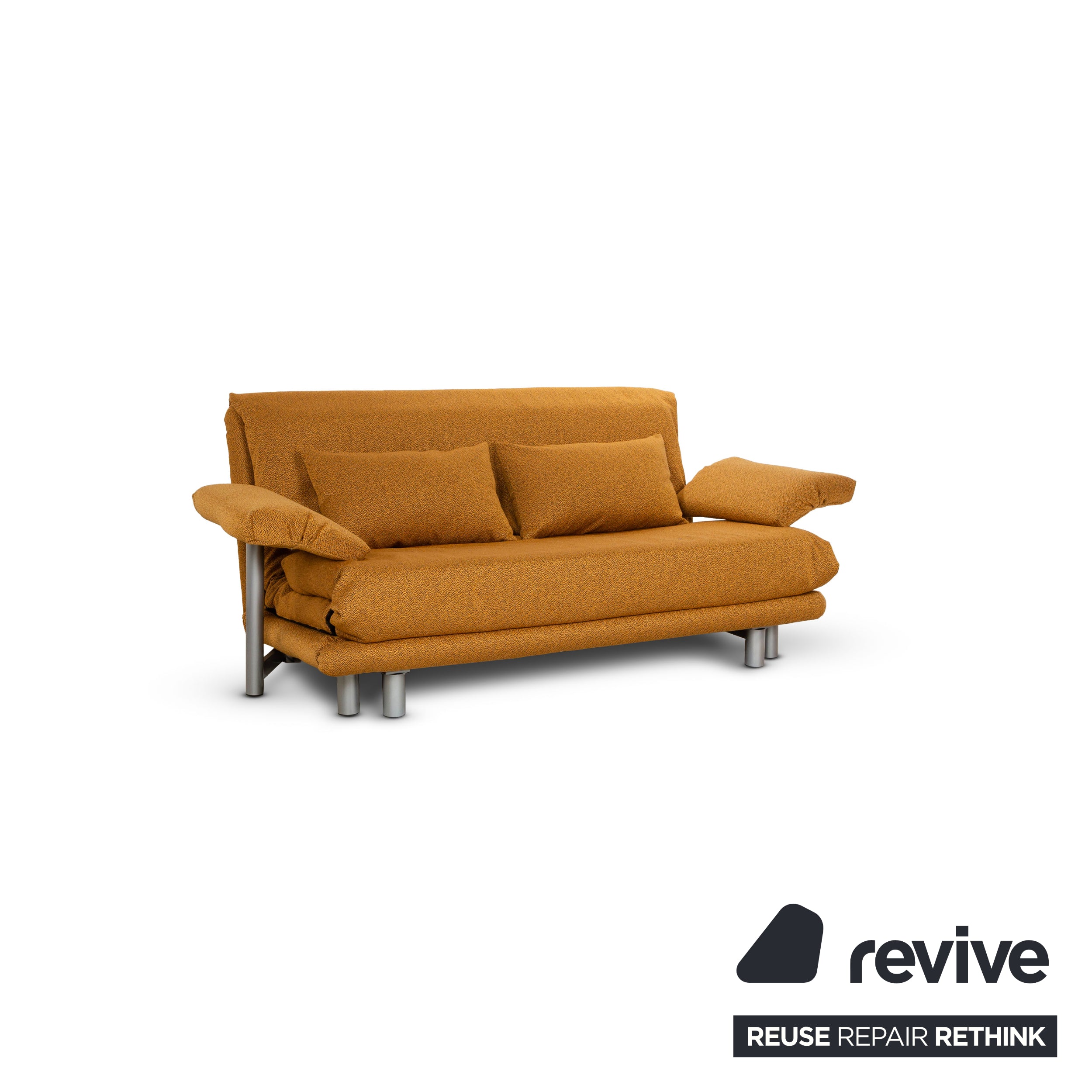 ligne roset Multy Three-seater Sofa Yellow Gold incl. Armrests Sofa Bed Couch