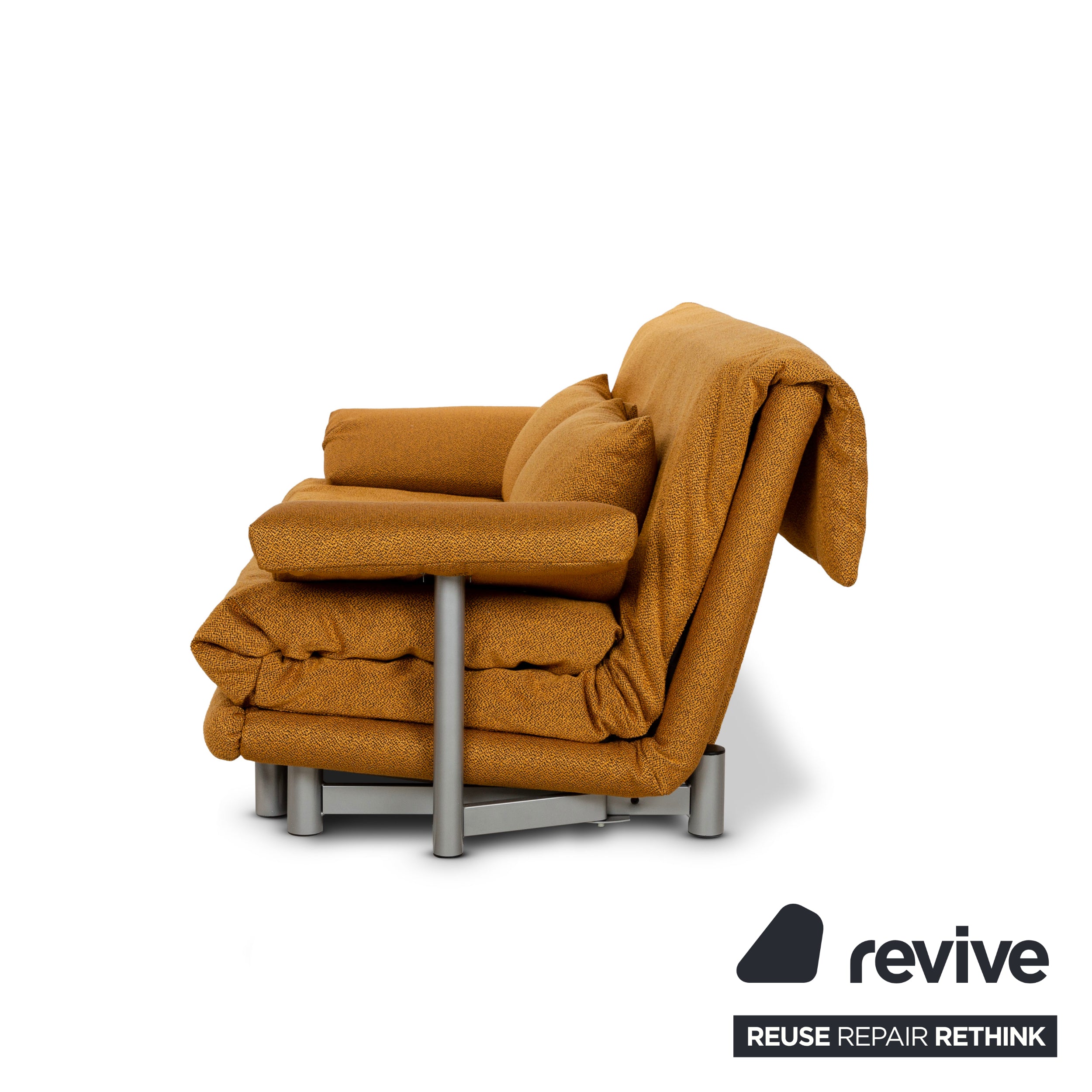 ligne roset Multy Three-seater Sofa Yellow Gold incl. Armrests Sofa Bed Couch