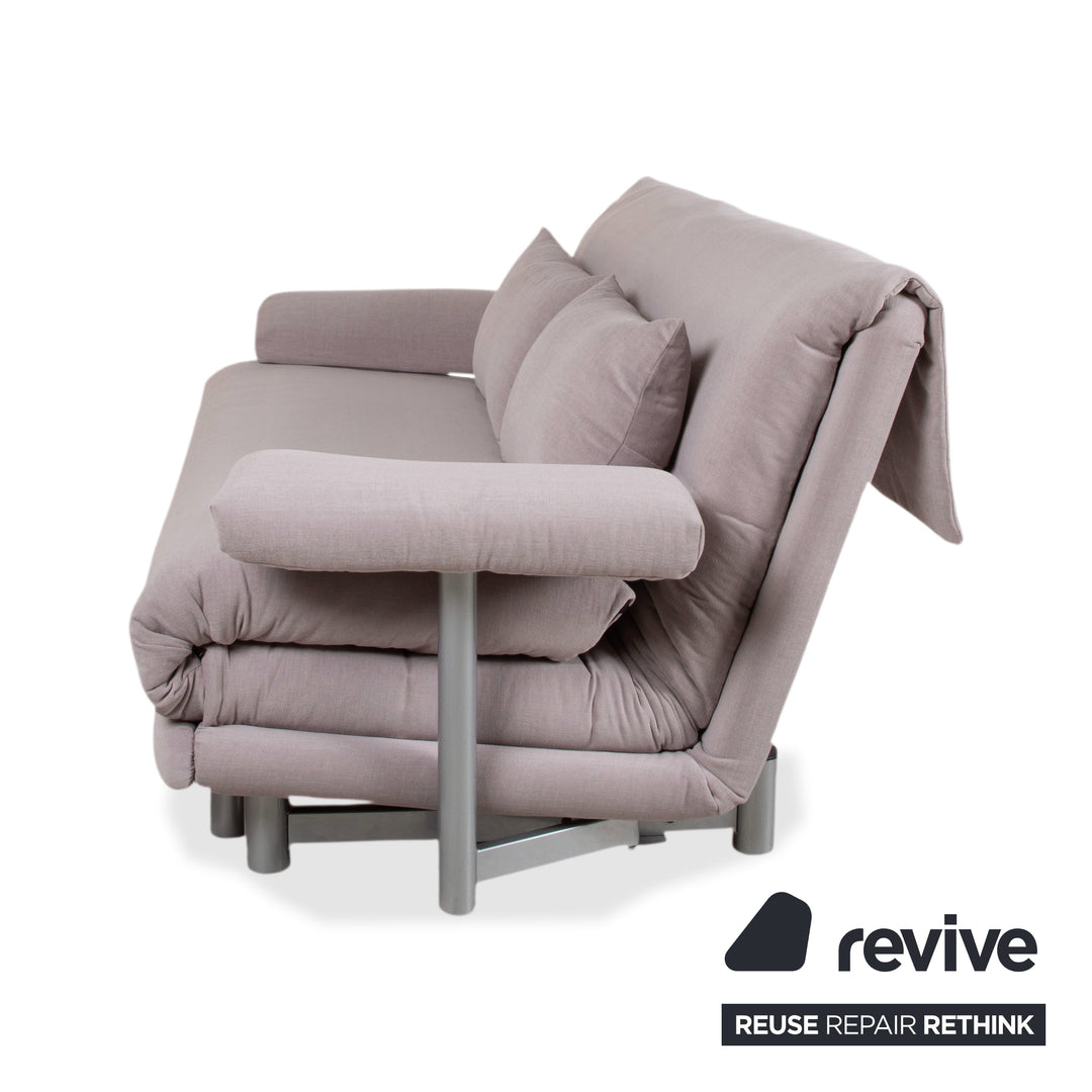 Ligne Roset Multy Tissu Canapé 3 places Gris fonction manuelle Canapé-lit Nouvelle housse MALOU 115