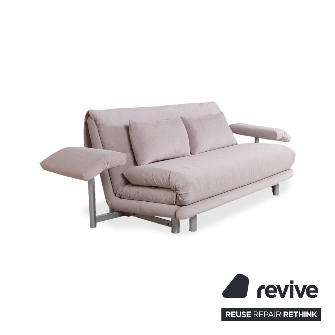 Ligne Roset Multy Tissu Canapé 3 places Gris fonction manuelle Canapé-lit Nouvelle housse MALOU 115
