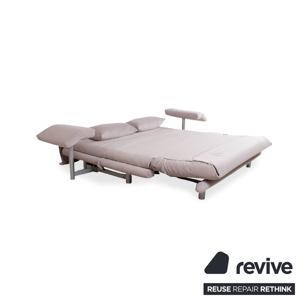 Ligne Roset Multy Tissu Canapé 3 places Gris fonction manuelle Canapé-lit Nouvelle housse MALOU 115