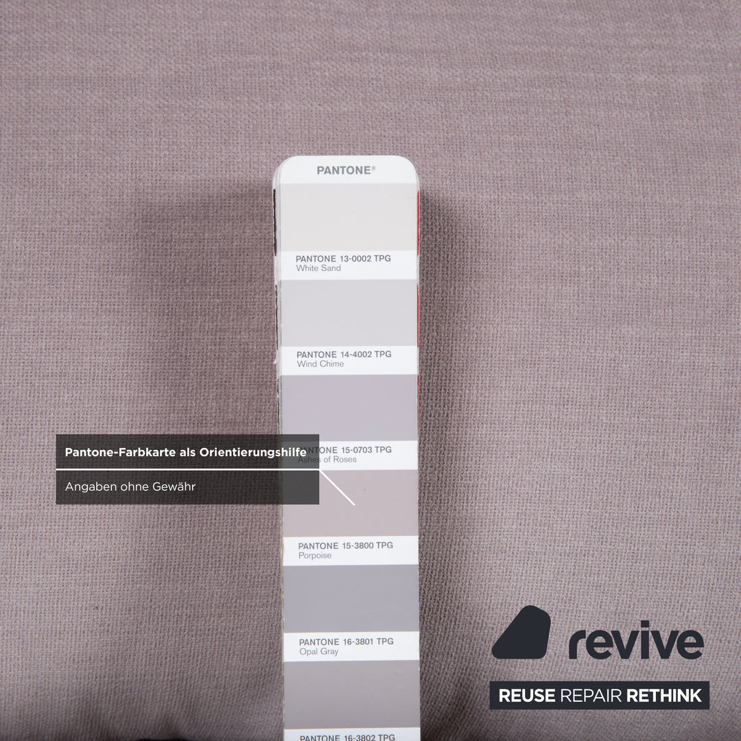 Ligne Roset Multy Stoff Dreisitzer Sofa Couch Grau manuelle Funktion Schlafsofa Neubezug MALOU 115