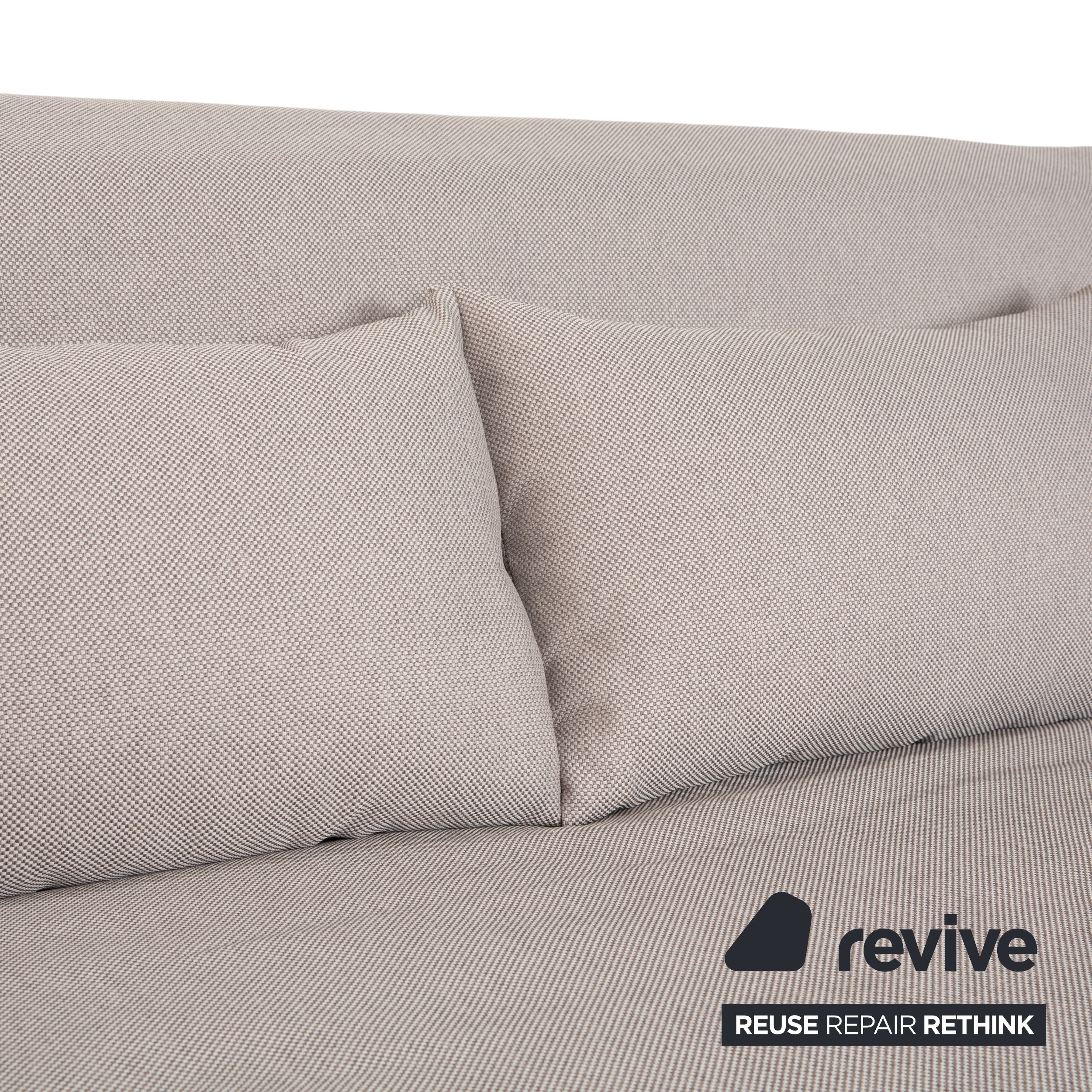 Ligne Roset Multy Dreisitzer Grau manuelle Schlaffunktion inkl. Armlehnen Sofa Couch Neubezug