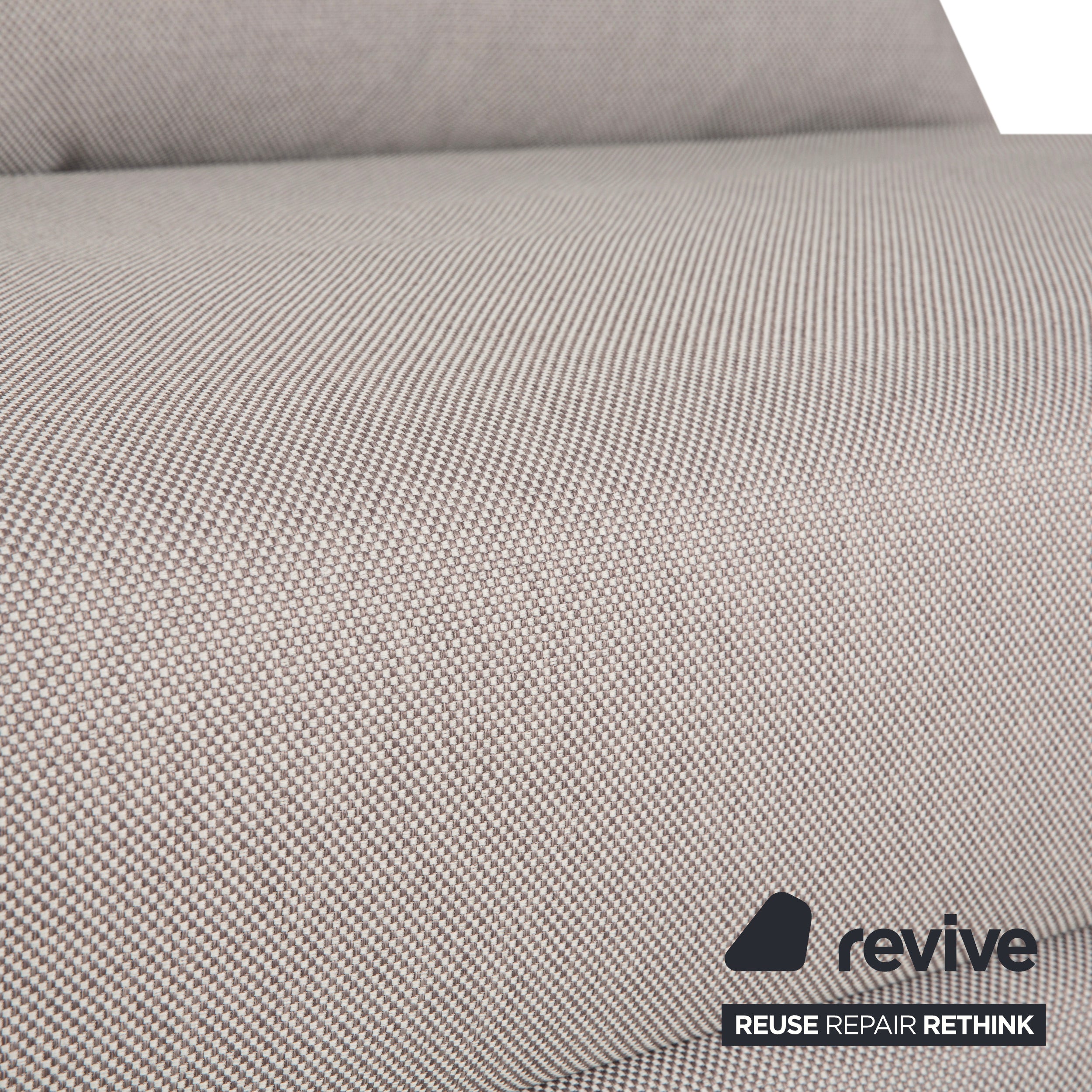 Ligne Roset Multy Dreisitzer Grau manuelle Schlaffunktion Sofa Couch Neubezug Gestell Schwarz