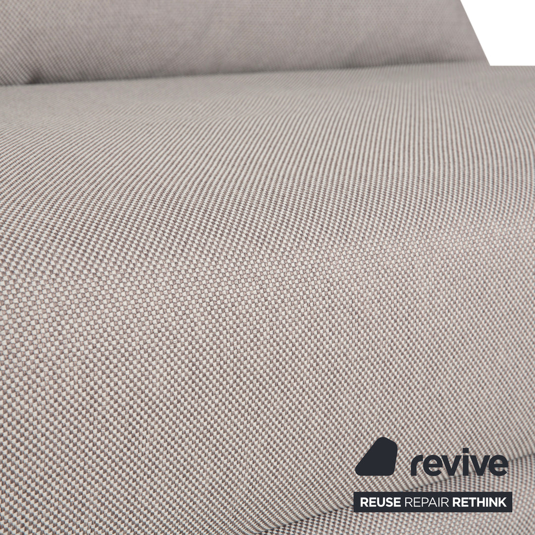 Ligne Roset Multy Dreisitzer Grau manuelle Schlaffunktion Sofa Couch Neubezug Gestell Schwarz