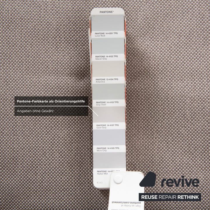 Ligne Roset Multy Dreisitzer Grau manuelle Schlaffunktion Sofa Couch Neubezug Gestell Schwarz