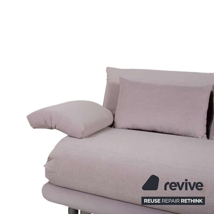 Ligne Roset Multy Tissu Canapé 3 places Gris fonction manuelle Canapé-lit Nouvelle housse MALOU 115