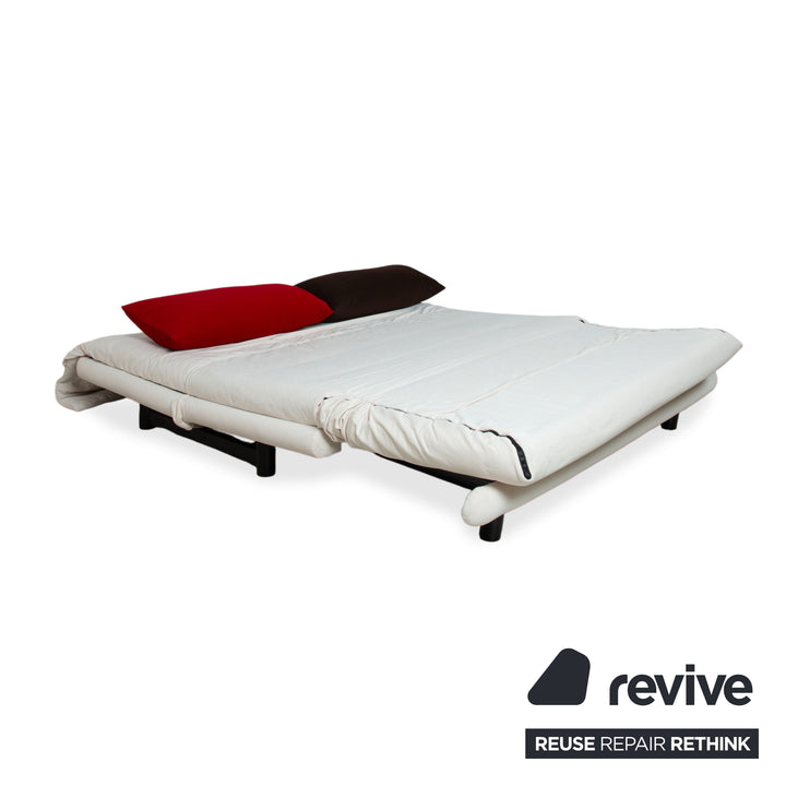Canapé convertible trois places gris en tissu Ligne Roset Multy