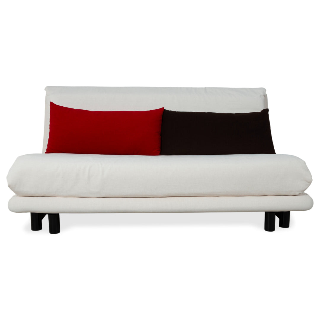 Canapé convertible trois places gris en tissu Ligne Roset Multy