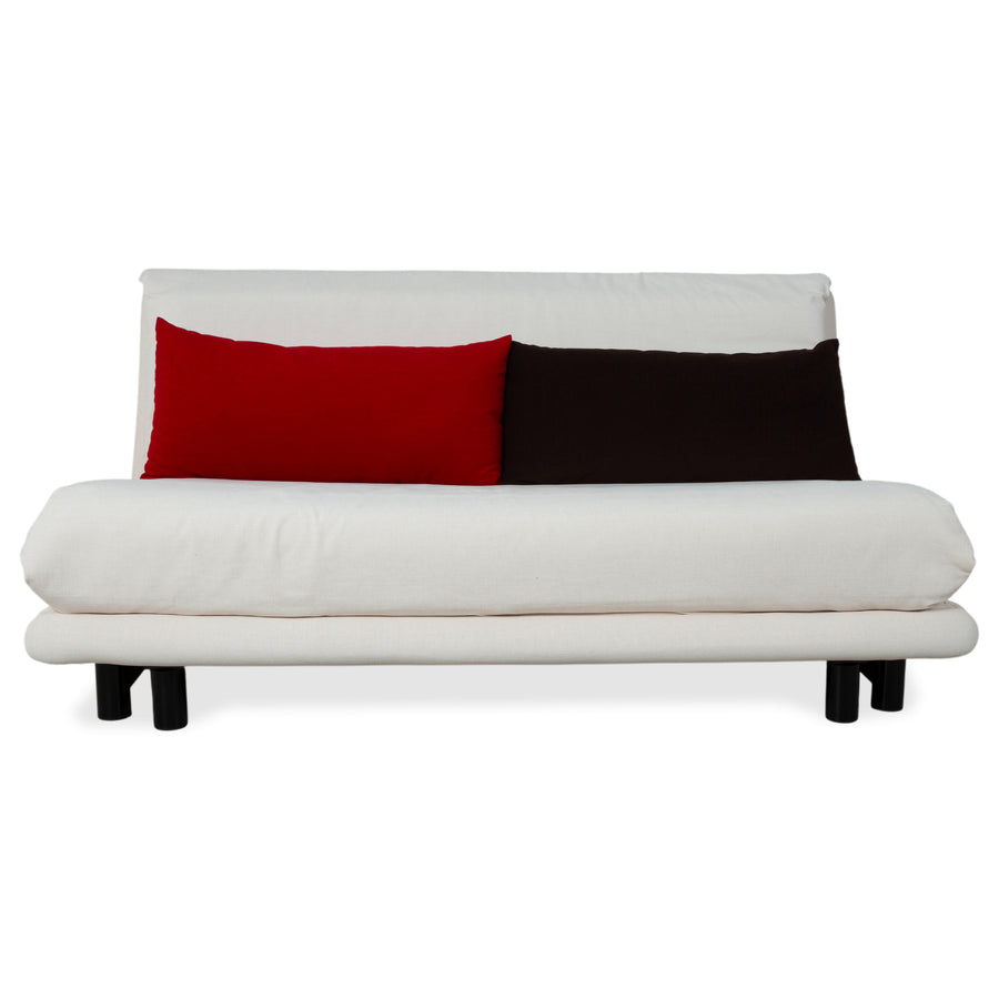 Canapé convertible trois places gris en tissu Ligne Roset Multy