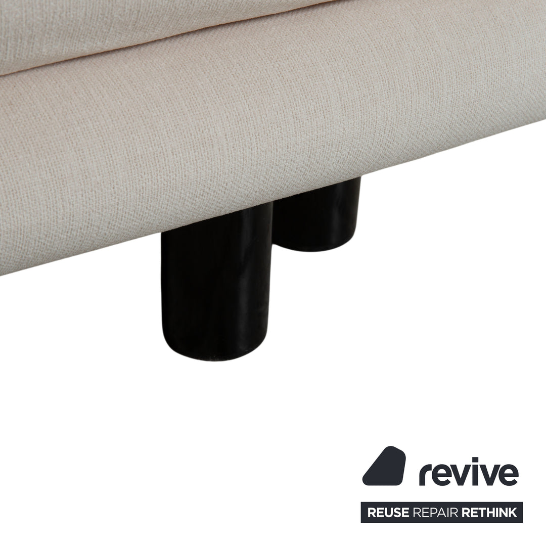 Canapé convertible trois places gris en tissu Ligne Roset Multy