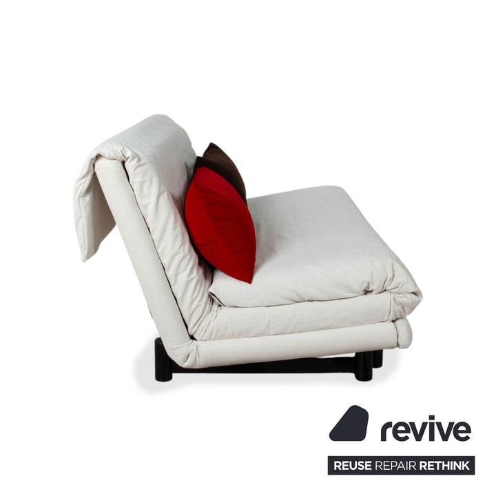 Canapé convertible trois places gris en tissu Ligne Roset Multy