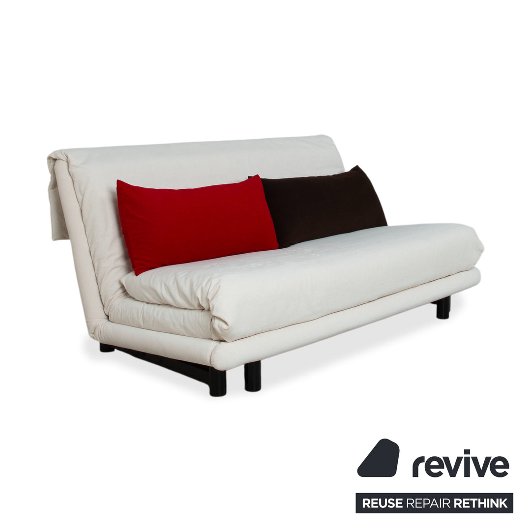 Canapé convertible trois places gris en tissu Ligne Roset Multy