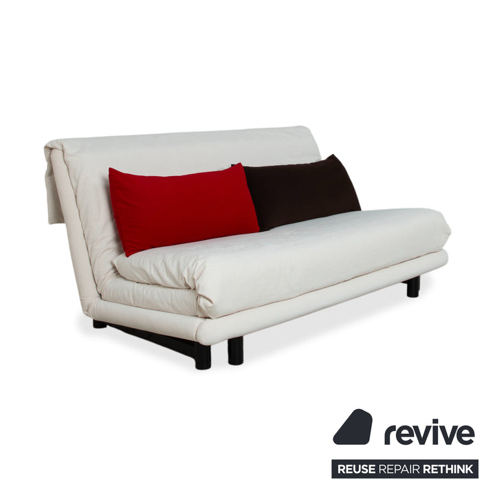 Canapé convertible trois places gris en tissu Ligne Roset Multy