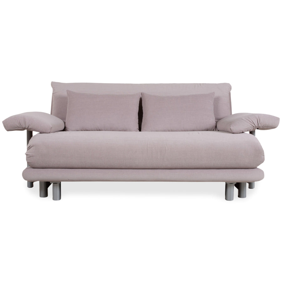 Ligne Roset Multy Stoff Dreisitzer Sofa Couch Grau manuelle Funktion Schlafsofa Neubezug MALOU 115