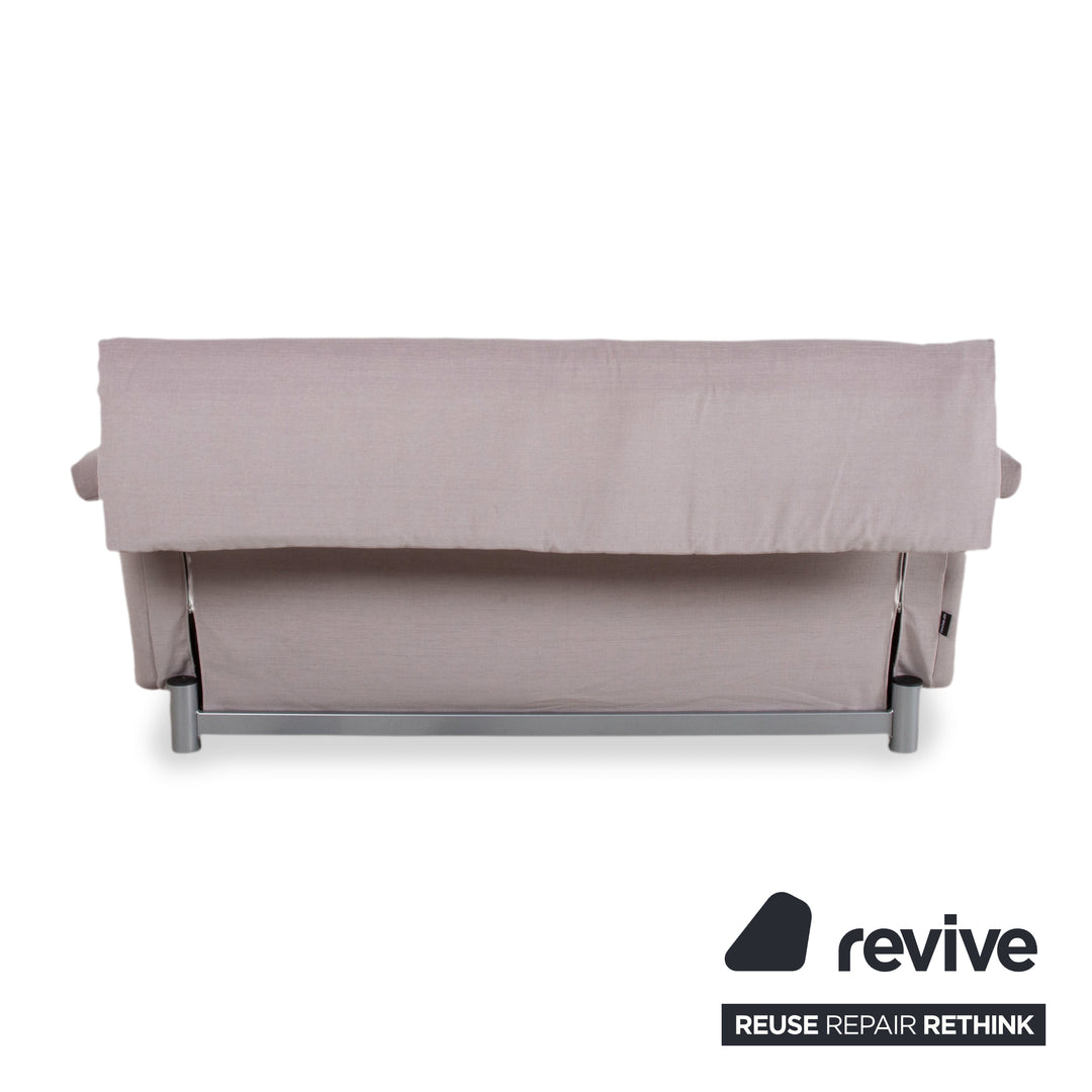 Ligne Roset Multy Stoff Dreisitzer Sofa Couch Grau manuelle Funktion Schlafsofa Neubezug MALOU 115