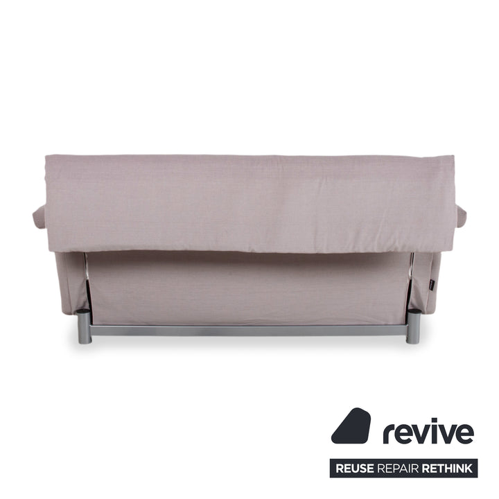 Ligne Roset Multy Stoff Dreisitzer Sofa Couch Grau manuelle Funktion Schlafsofa Neubezug MALOU 115