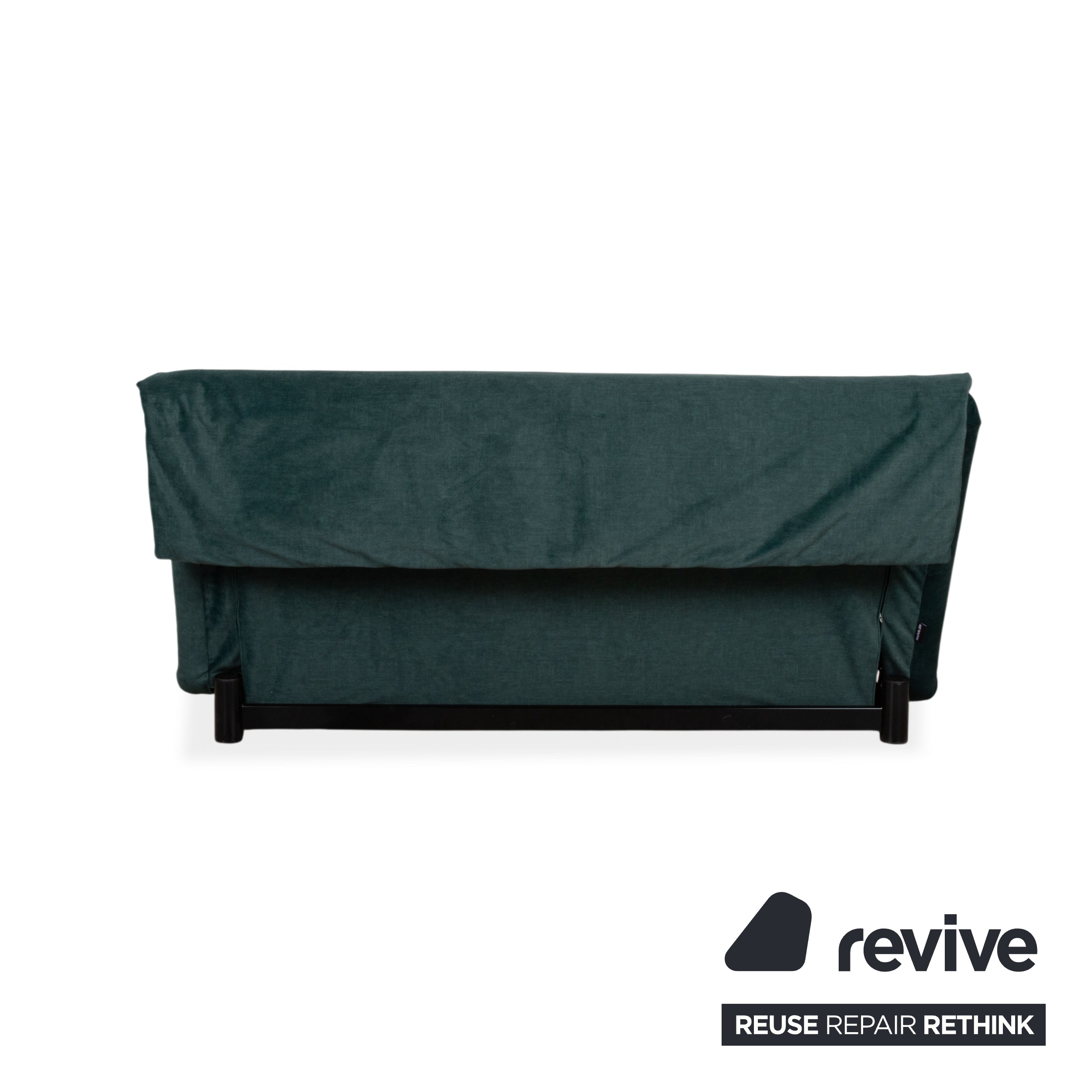 Ligne Roset Multy Canapé convertible trois places vert vert foncé microfibre canapé-lit canapé neuf revêtement structure noire