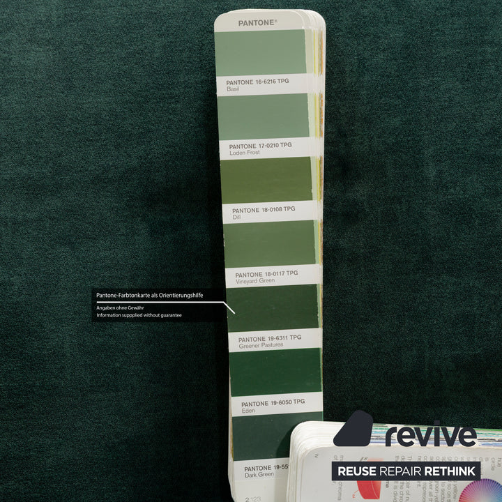 Ligne Roset Multy Dreisitzer Grün inkl. Armlehnen Schlafsofa Sofa Couch Neubezug