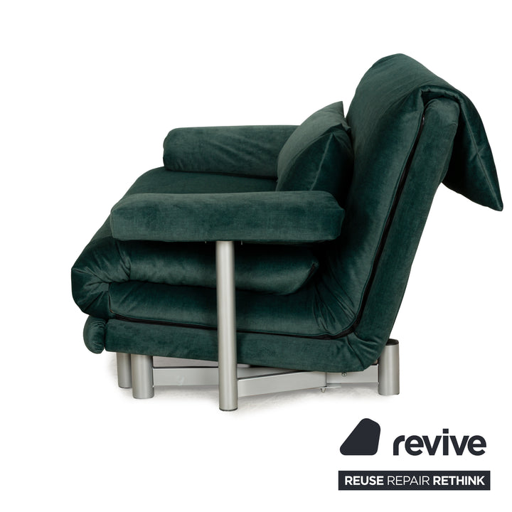 Ligne Roset Multy three-seater green incl. armrests sofa bed couch new cover