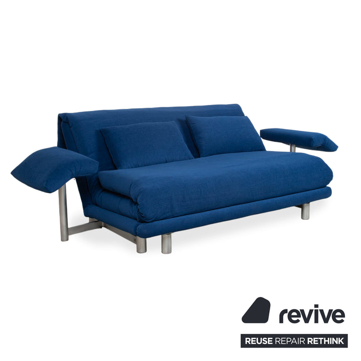 Ligne Roset Multy Trois places Tissu Bleu Aqua Nouvelle housse MALOU 167 fonction manuelle fonction couchage