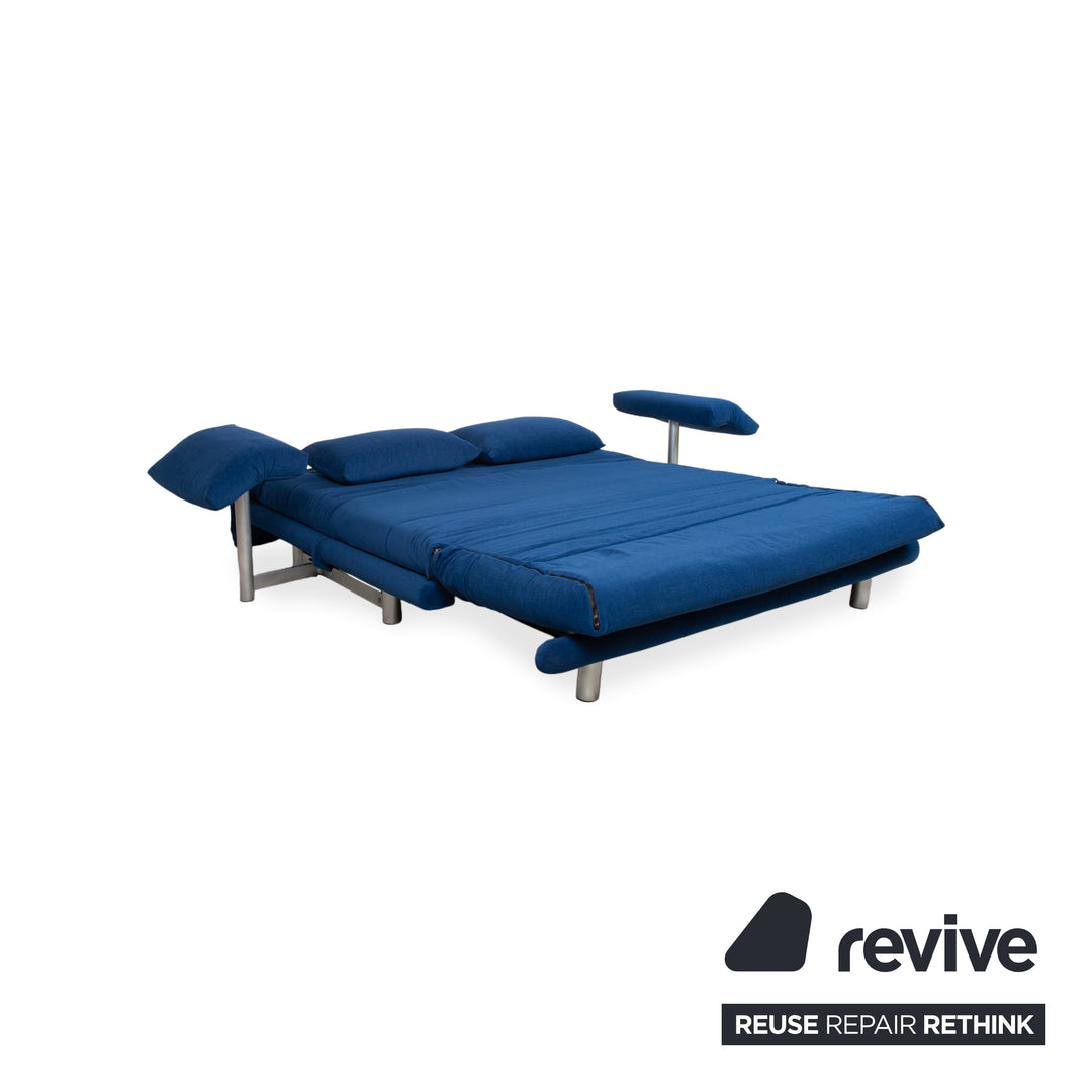 Ligne Roset Multy Trois places Tissu Bleu Aqua Nouvelle housse MALOU 167 fonction manuelle fonction couchage