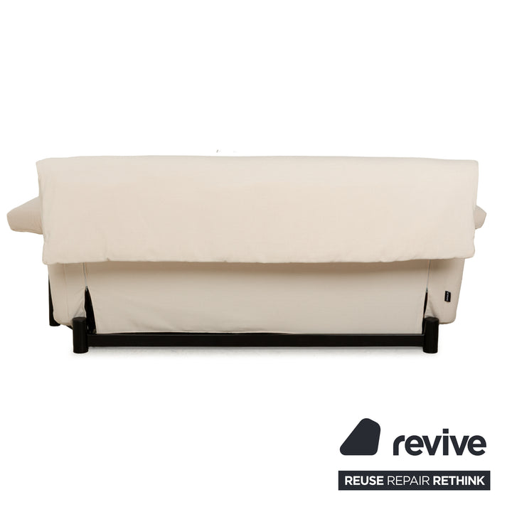 Canapé-lit trois places Ligne Roset Multy en tissu beige avec fonction couchage manuelle, nouvelle housse