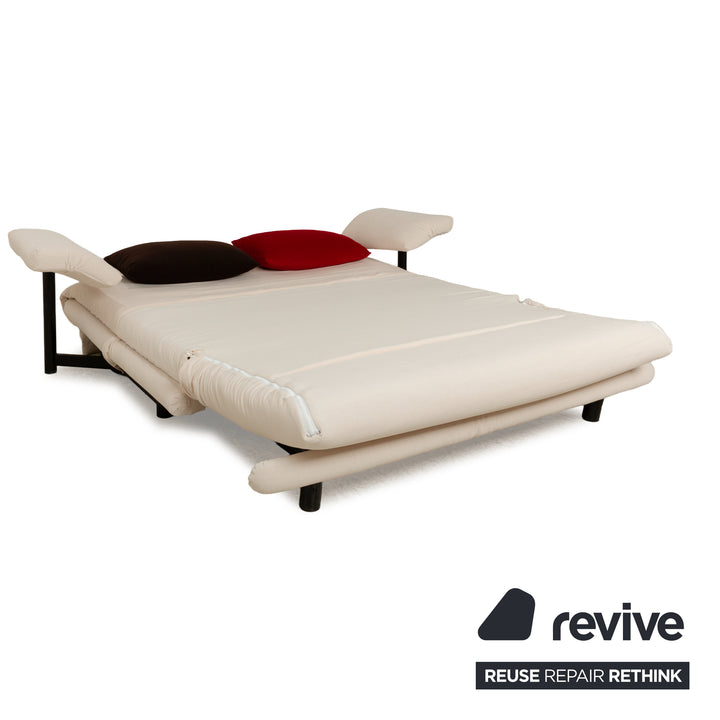 Ligne Roset Multy three-seater sofa bed beige fabric sofa couch manual sleep function new cover