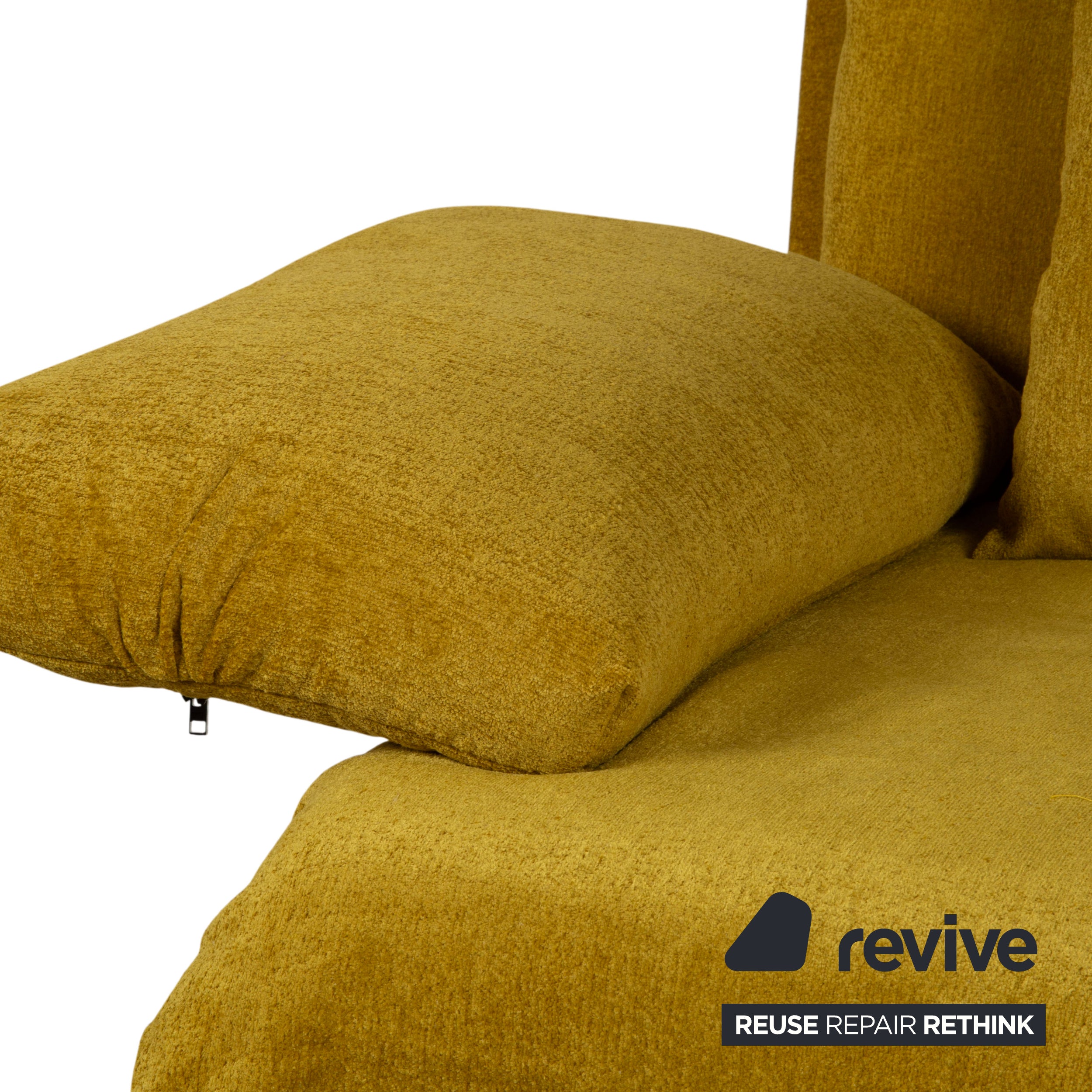 Ligne Roset Multy Three-Seater Sofa Bed with Armrests Yellow Mustard Manual Function New Upholstery MARINA FR 9420