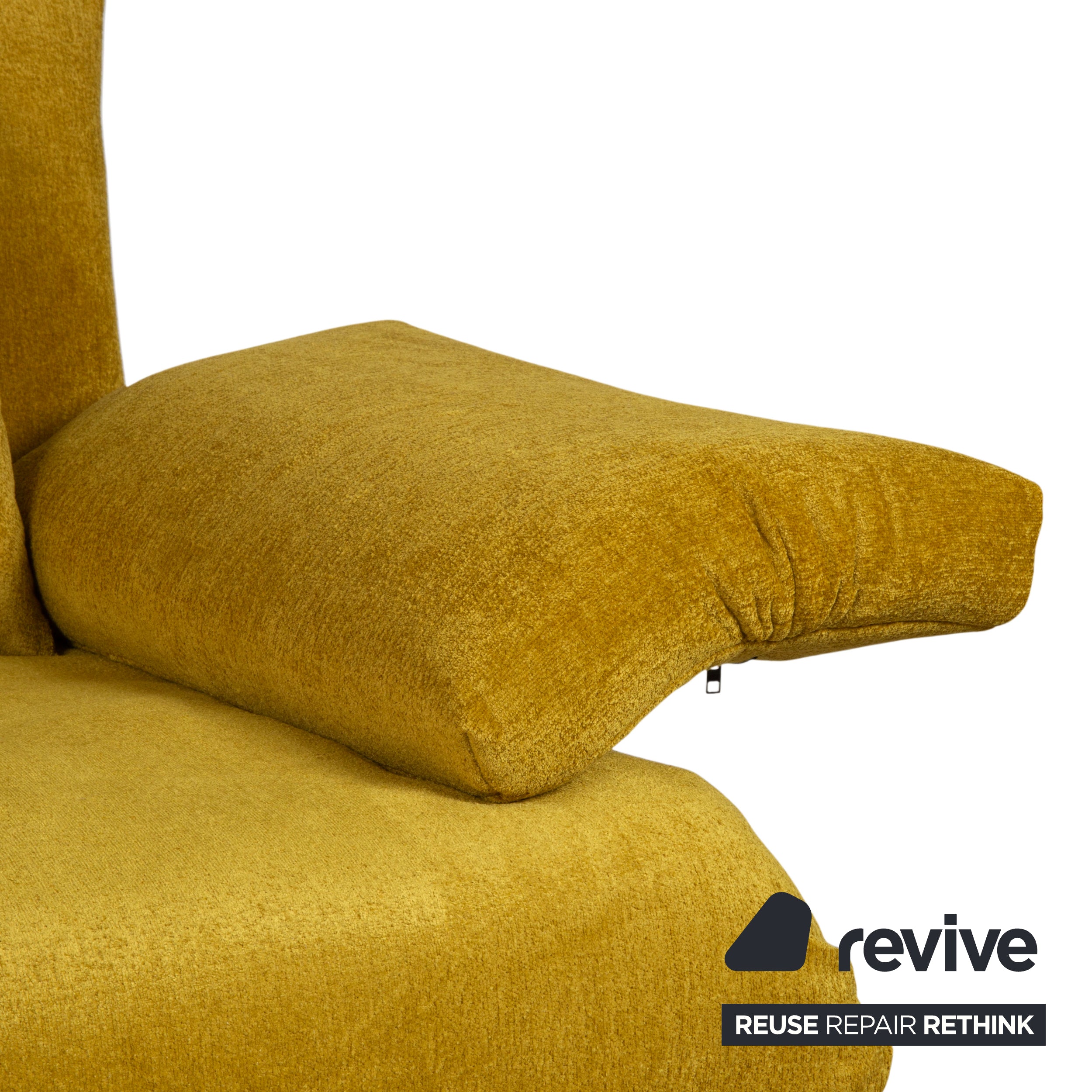 Ligne Roset Multy Three-Seater Sofa Bed with Armrests Yellow Mustard Manual Function New Upholstery MARINA FR 9420