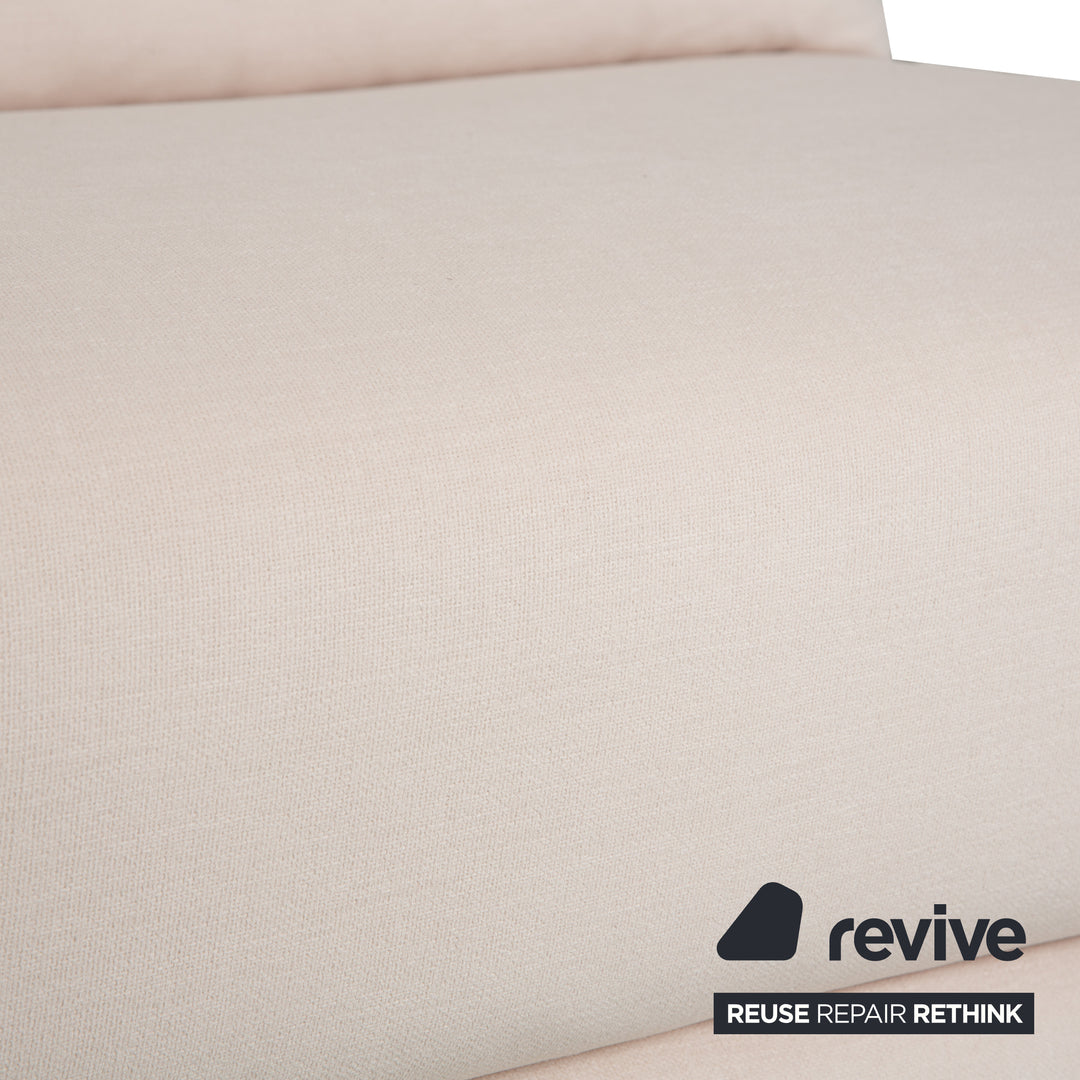 Ligne Roset Multy Dreisitzer Stoff Beige manuelle Schlaffunktion Sofa Couch Neubezug