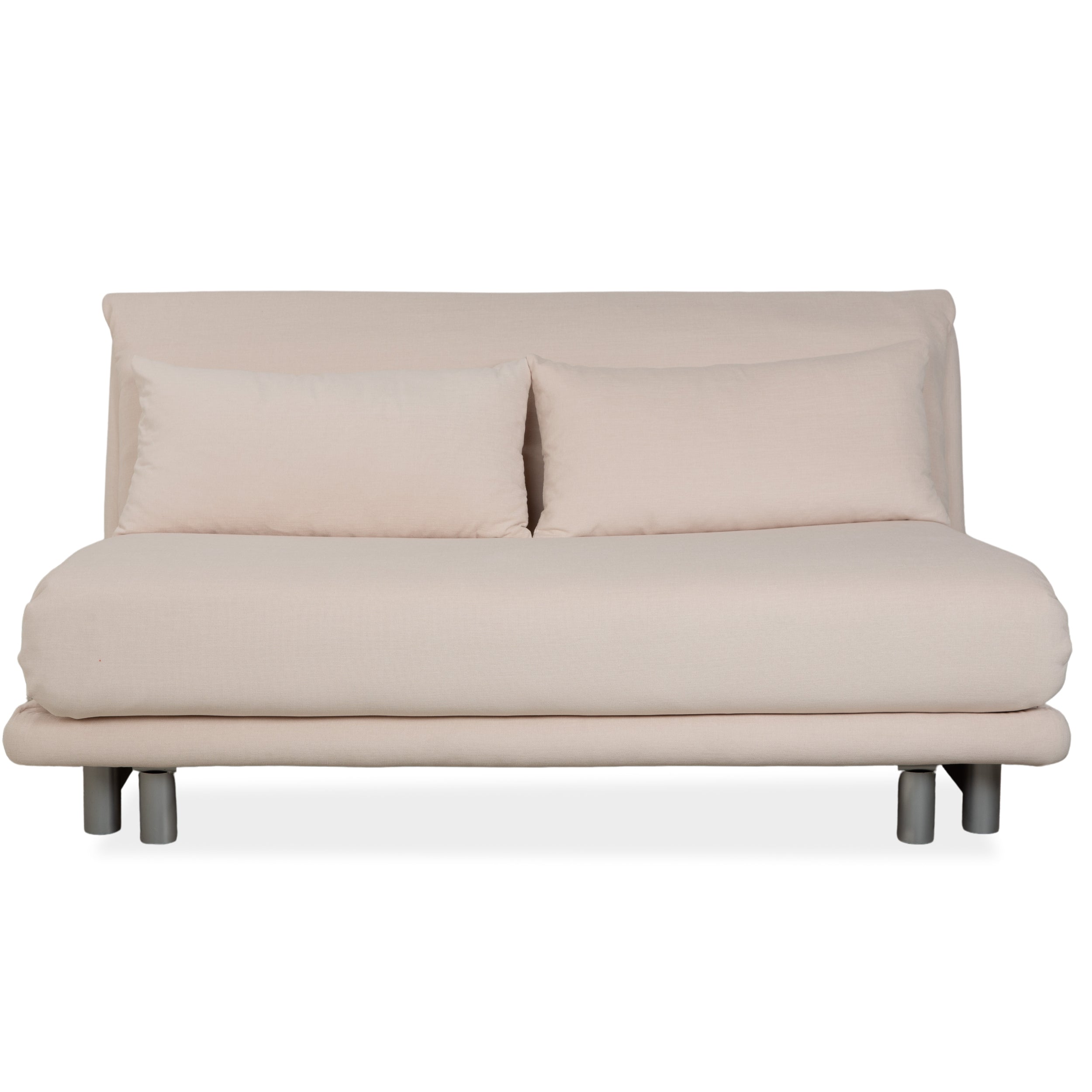 Ligne Roset Multy Dreisitzer Stoff Beige manuelle Schlaffunktion Sofa Couch Neubezug