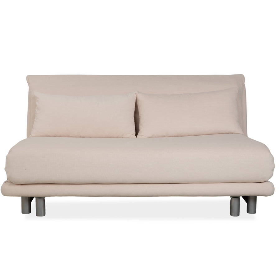 Ligne Roset Multy Dreisitzer Stoff Beige manuelle Schlaffunktion Sofa Couch Neubezug