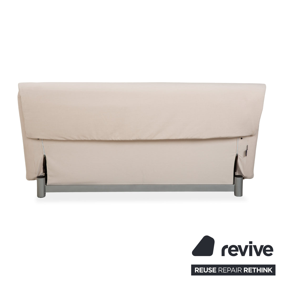Ligne Roset Multy Dreisitzer Stoff Beige manuelle Schlaffunktion Sofa Couch Neubezug