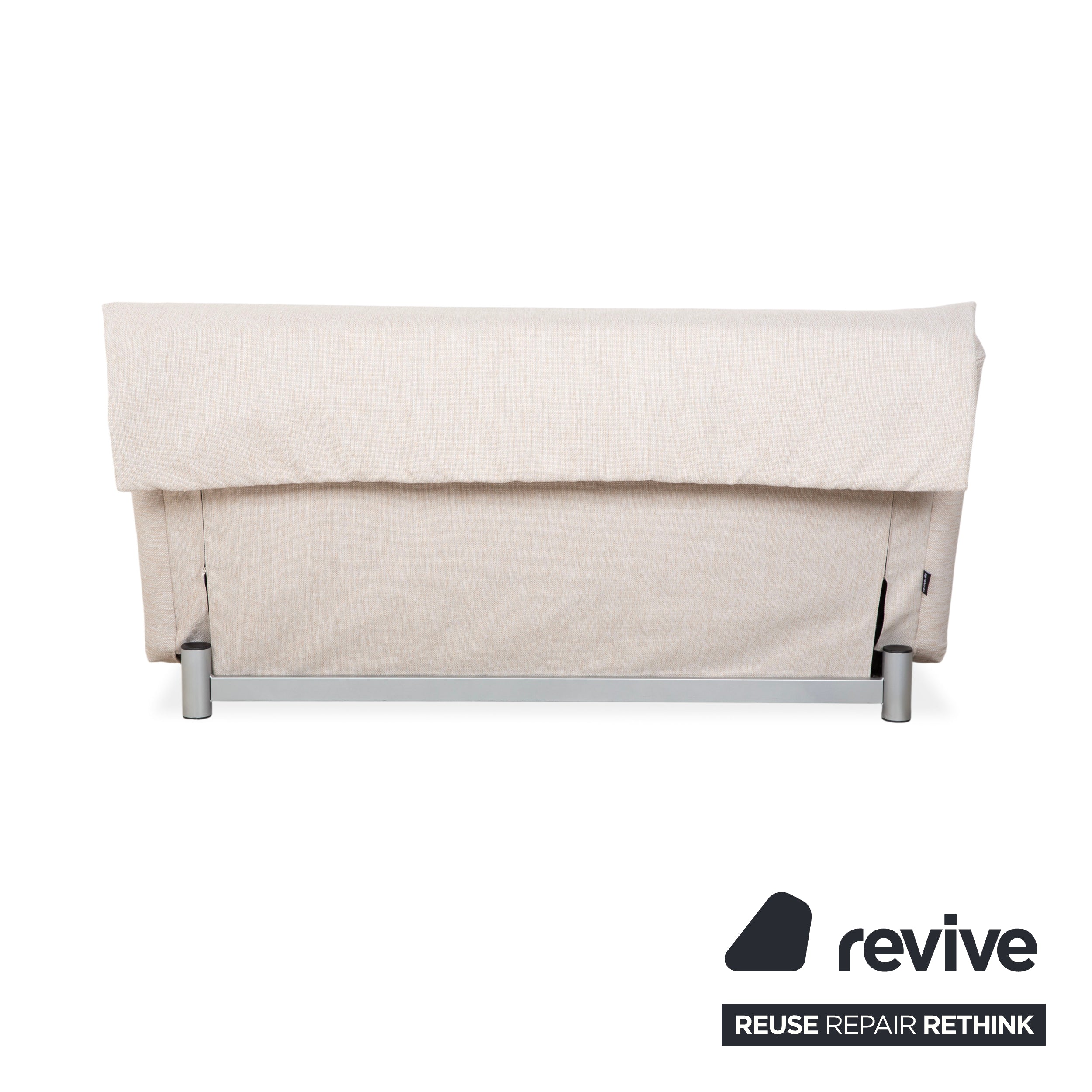 Ligne Roset Multy three-seater fabric beige manual sleeper function sofa couch reupholstery