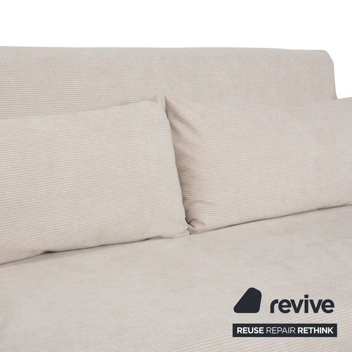 Ligne Roset Multy three-seater fabric beige manual sleeper function sofa couch reupholstery