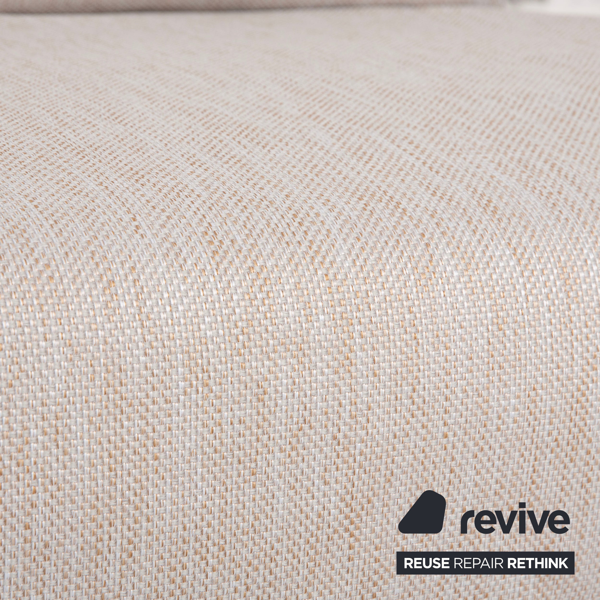 Ligne Roset Multy three-seater fabric beige manual sleeper function sofa couch reupholstery