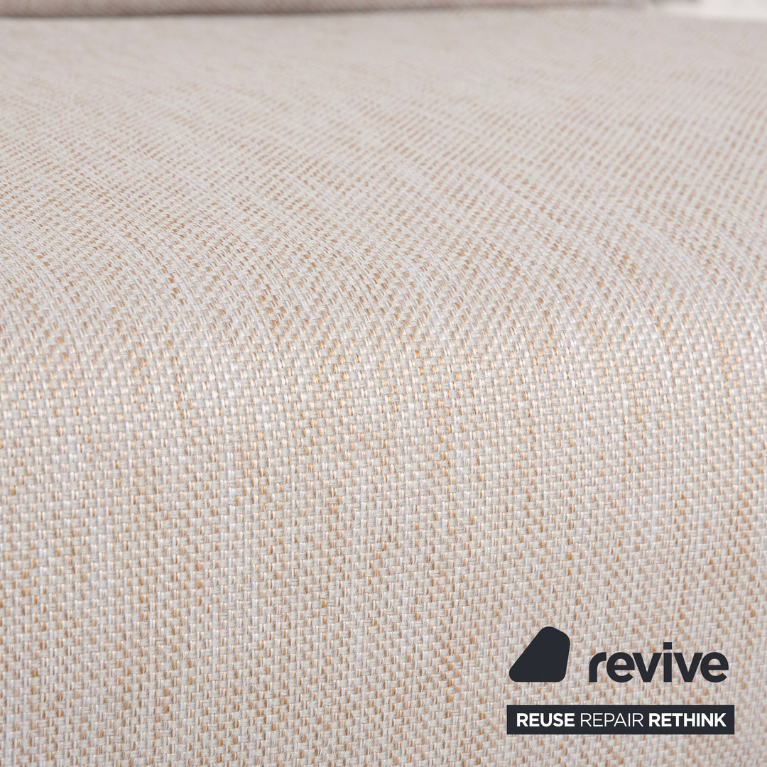 Ligne Roset Multy Dreisitzer Stoff Beige manuelle Schlaffunktion Sofa Couch Neubezug