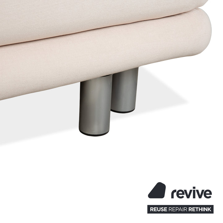 Ligne Roset Multy Dreisitzer Stoff Beige manuelle Schlaffunktion Sofa Couch Neubezug