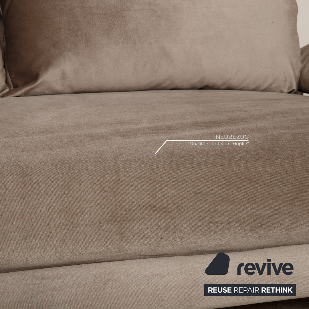 ligne roset Multy Dreisitzer Stoff Grau Funktion Schlafsofa Schlaffunktion Neubezug