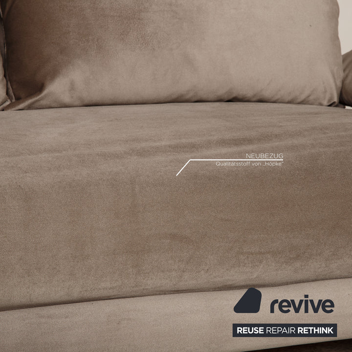 ligne roset Multy Dreisitzer Stoff Grau Funktion Schlafsofa Schlaffunktion Neubezug