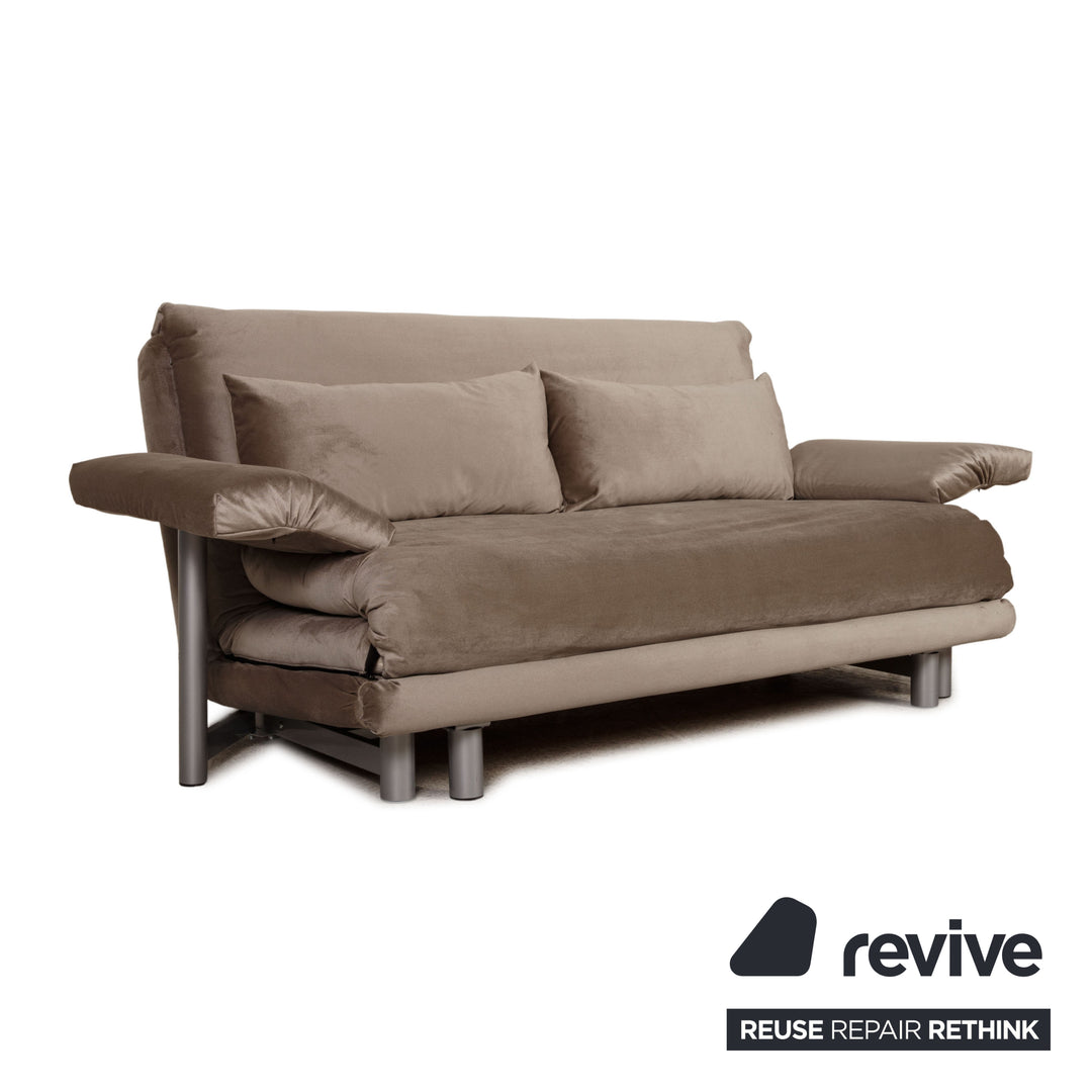 ligne roset Multy Dreisitzer Stoff Grau Funktion Schlafsofa Schlaffunktion Neubezug
