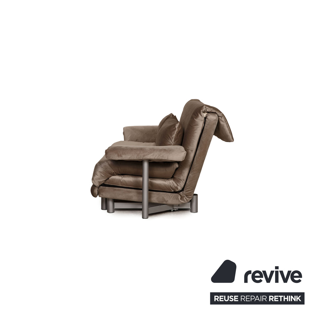 ligne roset Multy Dreisitzer Stoff Grau Funktion Schlafsofa Schlaffunktion Neubezug