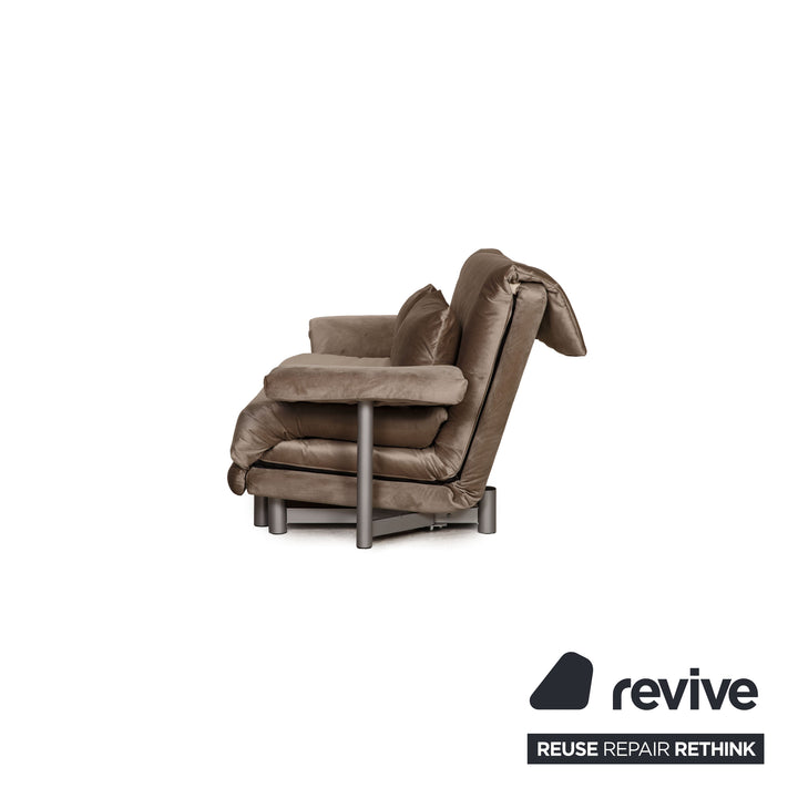 ligne roset Multy Dreisitzer Stoff Grau Funktion Schlafsofa Schlaffunktion Neubezug