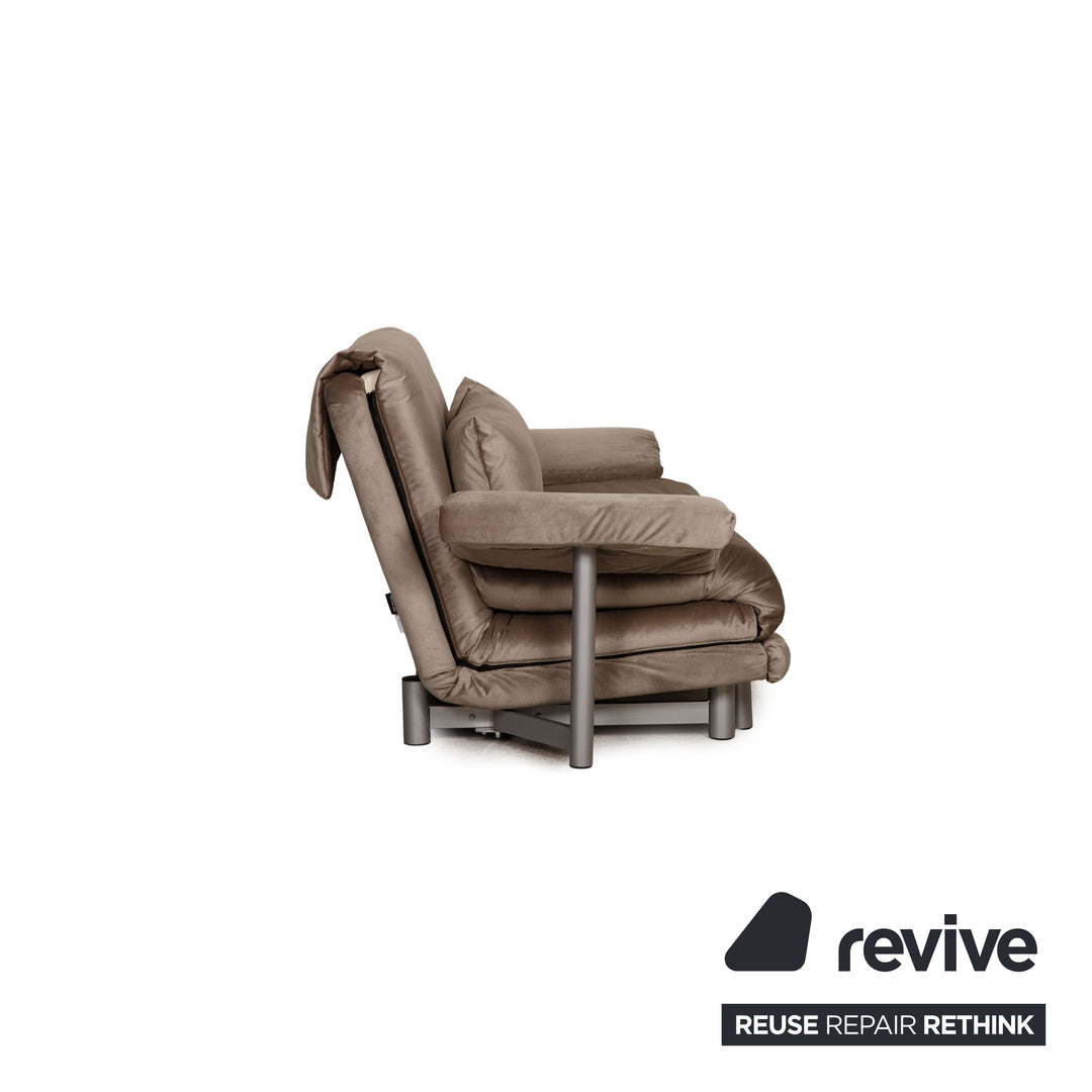 ligne roset Multy Dreisitzer Stoff Grau Funktion Schlafsofa Schlaffunktion Neubezug
