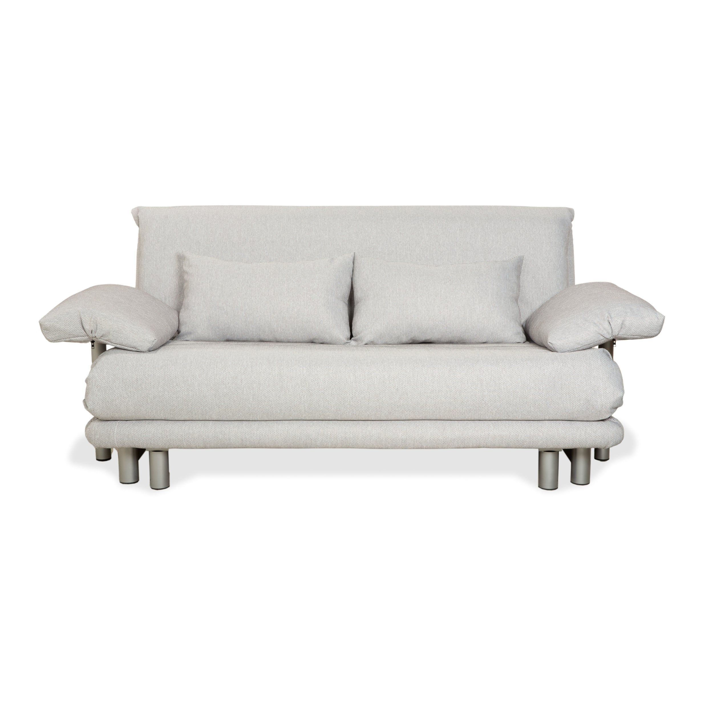 Réfection du canapé-lit manuel trois places Ligne Roset Multy en tissu gris