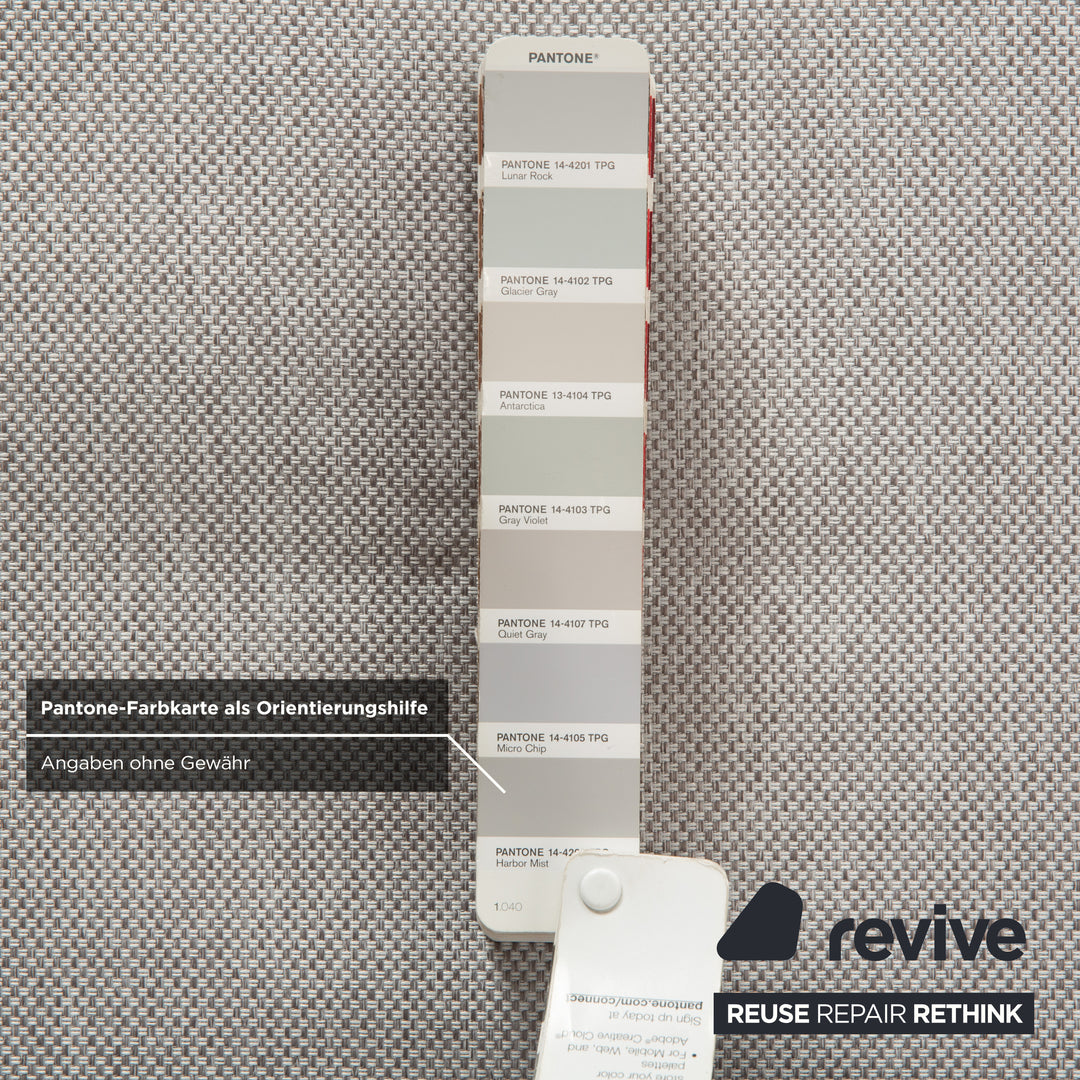 Ligne Roset Multy three-seater fabric grey manual sleeper function sofa couch reupholstery